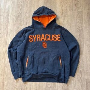 Syracuse Men's Black and Orange Hoodie
